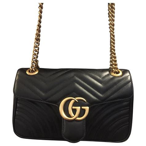 sac à main gucci noir|gucci shoulder bag.